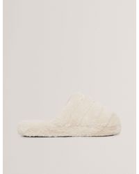 Ted Baker - Lopsey Plush Faux Fur Mule Slippers - Lyst