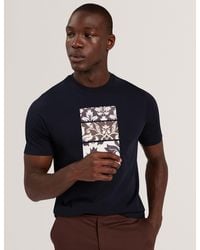 Ted Baker - Joof Short Sleeve Cotton Printed T-Shirt - Lyst