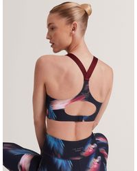Ted Baker - Jodie Printed High Impact Racer Sports Bra - Lyst