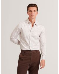 Ted Baker - Sef Slim Fit Geometric Circle Print Shirt - Lyst