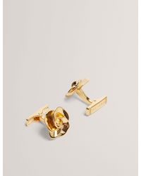 Ted Baker - Roseo Shaped 3D Rose Metal Cufflinks - Lyst