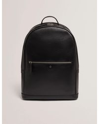 Ted Baker - Bailor Bark Grained Leather Large Backpack - Lyst