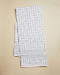Ted Baker Drap De Bain En Coton Avec Logo T - Blanc