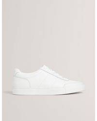 Ted Baker - Pebbled Leather Trainer - Lyst