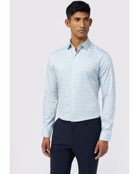 Ted Baker - Bee Ditsy Floral Print Stretch Cotton Shirt - Lyst