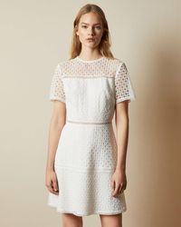 ted baker anneah lace mini dress
