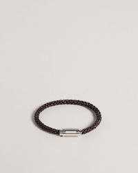 Ted Baker Leather Woven Bracelet - Natural