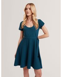Ted Baker - Ronella Short Sleeve Knitted Mini Dress - Lyst