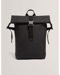 Ted Baker - Rivers Rubberised Pu Roll Top Backpack - Lyst