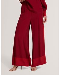 Ted Baker - Miranna Colour Block Wide Leg Trousers - Lyst