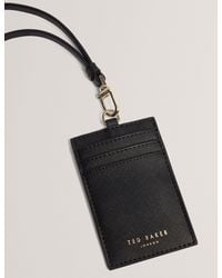 Ted Baker - Samycon Faux Leather Card Holder Lanyard - Lyst