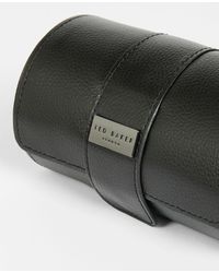Ted Baker Manhatt Leather Watch In Brown 40mm