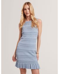 Ted Baker - Avela Scallop Detail Flippy Bodycon Mini Dress - Lyst