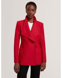 Ted Baker - Evigna Wool Rich Hourglass Short Wrap Coat - Lyst