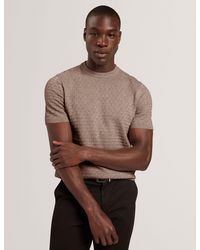 Ted Baker - Ingvi Short Sleeve Cotton Wool T-Shirt - Lyst