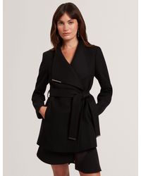 Ted Baker - Rosess Short Belted Wool Wrap Coat - Lyst