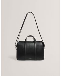 Ted Baker - Baylon Bark Grained Leather 15-Inch Laptop Bag - Lyst