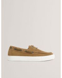 Ted Baker - Bouden Suede Cupsole Boat Shoes - Lyst
