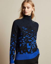 yazella leopard jacquard cardigan