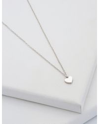 Ted Baker - Solid Mini Heart Pendant Necklace - Lyst