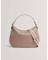Ted Baker - Lyshia Webbing Strap Large Leather Hobo Bag - Lyst