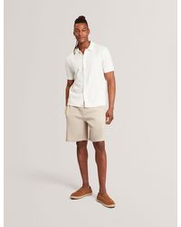 Ted Baker - Culves Relaxed Linen Blend Elasticated Shorts - Lyst