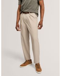 Ted Baker - Wilburr Tapered Flannel Tailored Trousers - Lyst