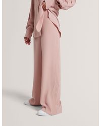Ted Baker - Gorjja Piping Detail Pull-On Wide Leg Trousers - Lyst