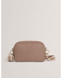 Ted Baker - Luceele Logo Webbing Leather Crossbody Camera Bag - Lyst