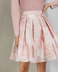 Ted Baker Jacquard Mini Skirt - Pink