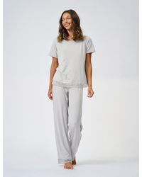 Ted Baker - Betty Lace Trim Jersey Wide Leg Pyjama Set - Lyst