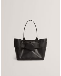 Ted Baker - Jimma Knot Bow Faux Leather Large Shopper Bag - Lyst