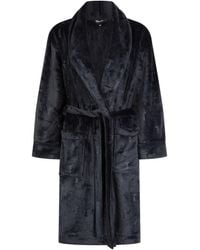 Ted Baker - Verity Embossed Logo Fluffy Belted Dressing Gown - Lyst