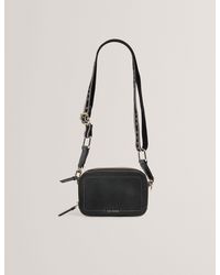 Ted Baker - Linzie Small Leather Webbing Crossbody Camera Bag - Lyst