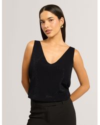 Ted Baker - Mirill Beaded Knit V Neck Tank Top - Lyst