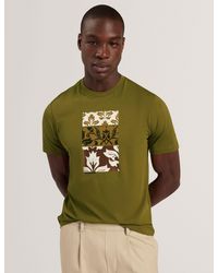 Ted Baker - Joof Short Sleeve Cotton Printed T-Shirt - Lyst