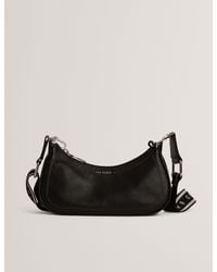 Ted Baker - Laarna Webbing Strap Leather Shoulder Bag - Lyst