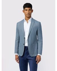 Ted Baker - Prynnej Slim Fit Hopsack Texture Wool Blazer - Lyst