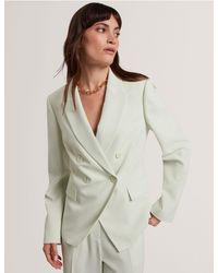 Ted Baker - Brida Woven Double Breasted Suit Blazer - Lyst