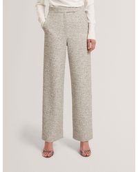 Ted Baker - Ekaat Boucle Tailored Wide Leg Trousers - Lyst
