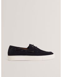 Ted Baker - Bouden Suede Cupsole Boat Shoes - Lyst