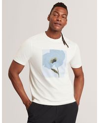 Ted Baker - Crawley Floral Box Graphic Cotton T-Shirt - Lyst