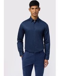 Ted Baker - Luuk Sateen Stretch Cotton Slim Fit Shirt - Lyst