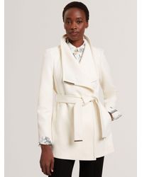 Ted Baker - Rosess Short Belted Wool Wrap Coat - Lyst
