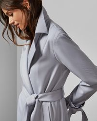 Ted Baker Belted Trench Coat - Gray