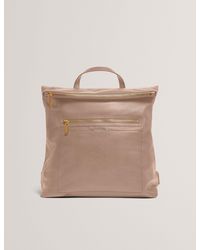 Ted Baker - Luccea Branding Webbing Large Leather Backpack - Lyst