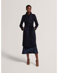 Ted Baker - Rose Mid Length Belted Wool Wrap Coat - Lyst