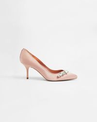 Ted Baker Embellished Crystal Mid Heel Court - Pink