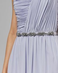 Ted Baker Robe Longue Asymétrique - Bleu