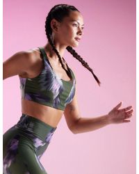 Ted Baker - Jodie Printed High Impact Racer Sports Bra - Lyst